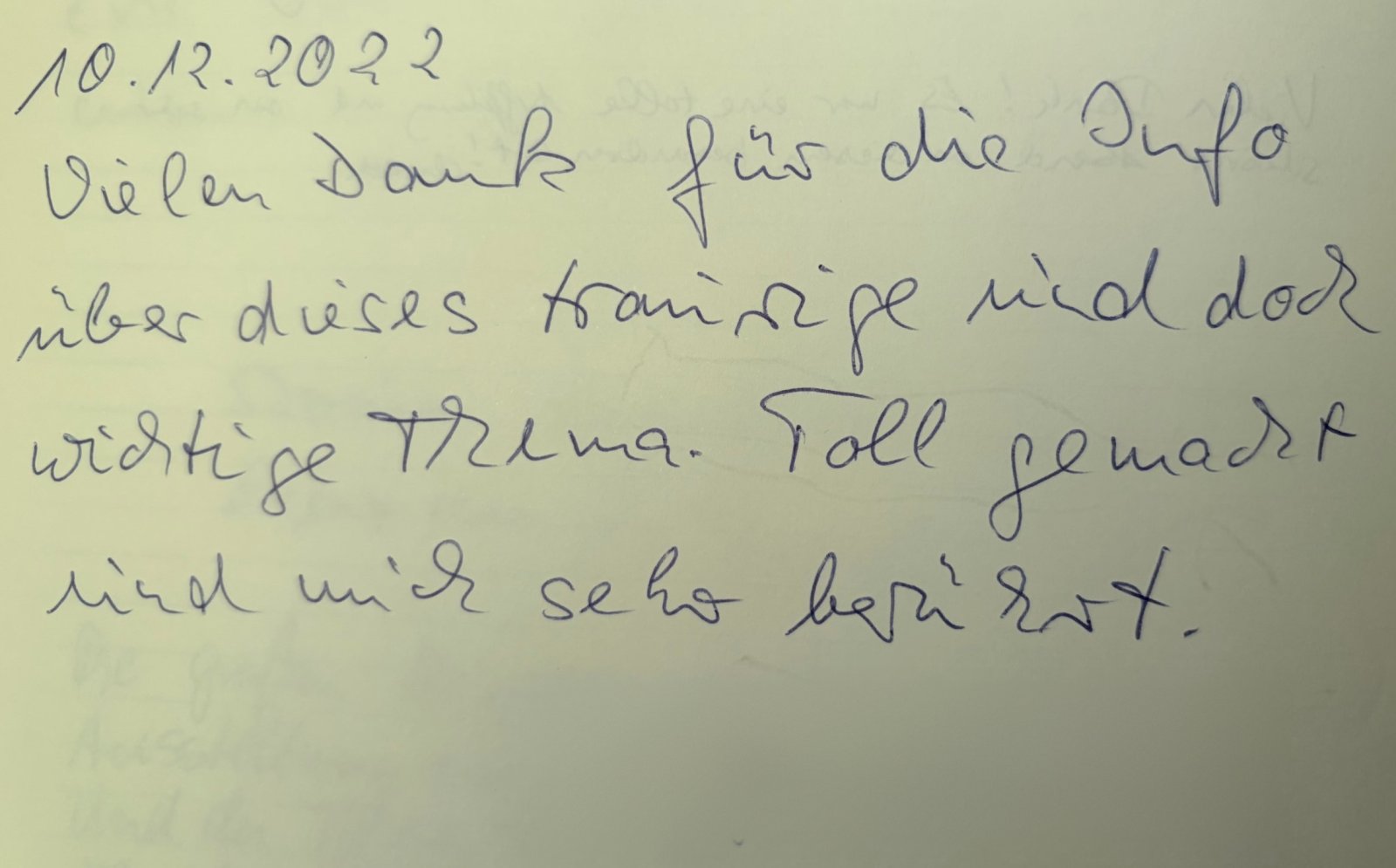 Gästebucheintrag 4